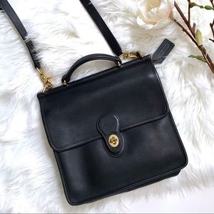 Authentic COACH Willis Black Crossbody Bag 9927